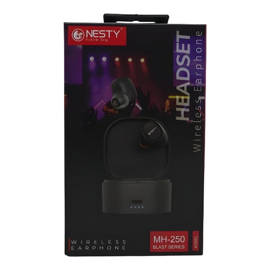 Nesty Blast Series MH 250 True Bluetooth Wireless Earphones Black NTMH250BLK